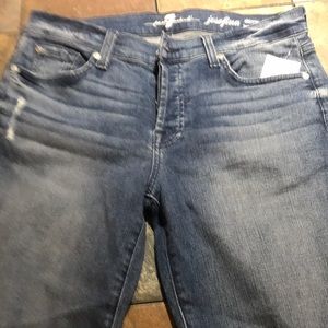 7 for All Mankind skinny boyfriend jeans